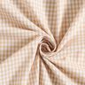 Tissu en coton Popeline Vichy à carreaux – beige,  thumbnail number 3