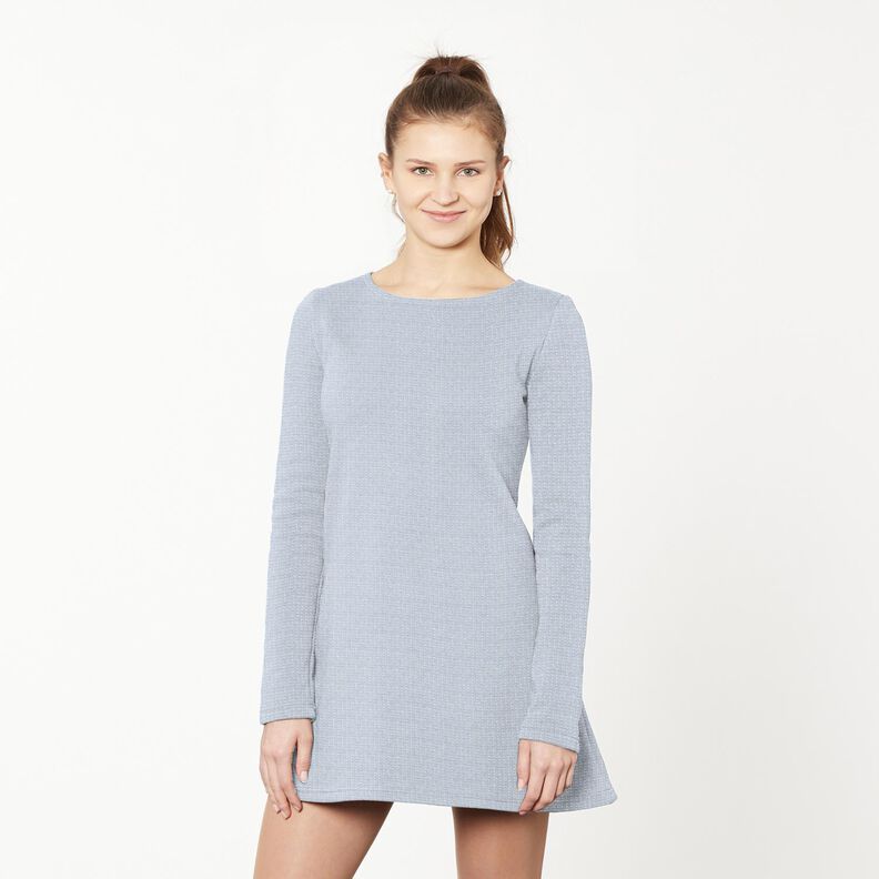 French Terry Paillettes – bleu clair,  image number 8