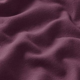 GOTS Bord-côtes coton | Tula – aubergine, 