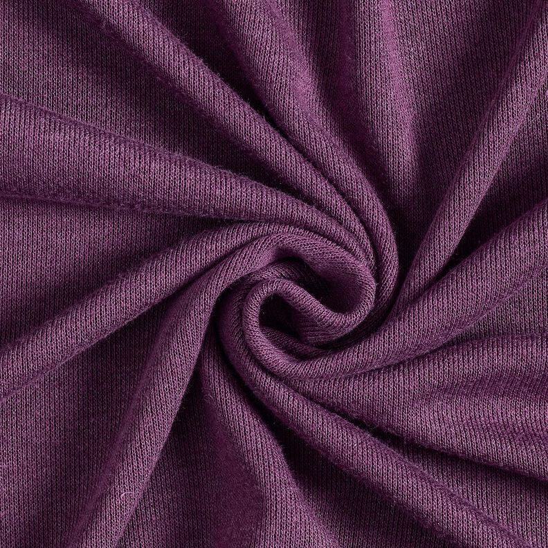 Tissu maille Mélange viscose super doux – aubergine,  image number 1
