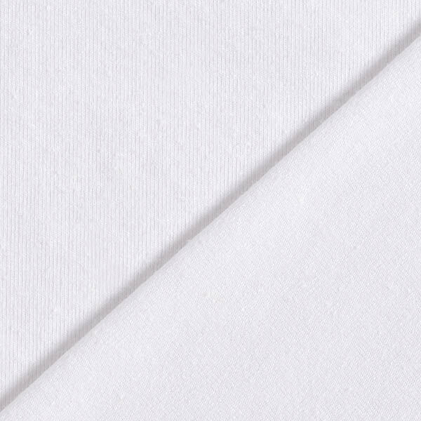 Jersey mélange coton lin uni – blanc,  image number 3