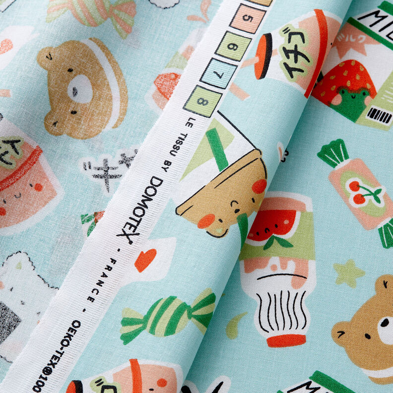 Popeline coton Manga Snacks – eucalyptus, image number 3
