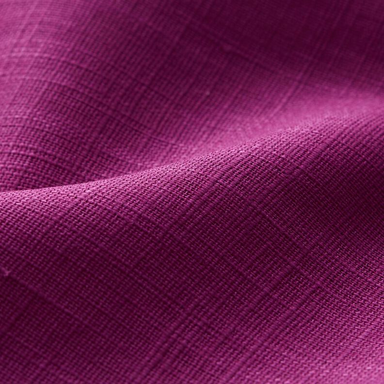 Tissu de lin en ramie mélangée medium – raisin, image number 2