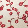 Tissu de décoration Gobelin Églantier – beige clair/rouge,  thumbnail number 10