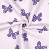 Sweatshirt gratté gros papillons | Poppy Fabrics – lilas pastel/lilas bleu,  thumbnail number 3