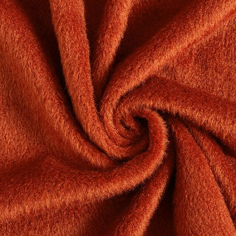 Maille pour manteau pelucheuse, unie – bronze, image number 1