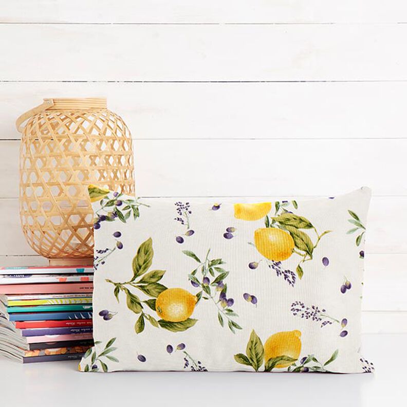 Tissu de décoration Canvas Citrons – jaune,  image number 7