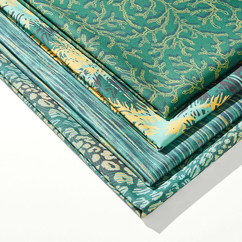 Tissu d’extérieur Canvas Rayures fines – pétrole, image number 5