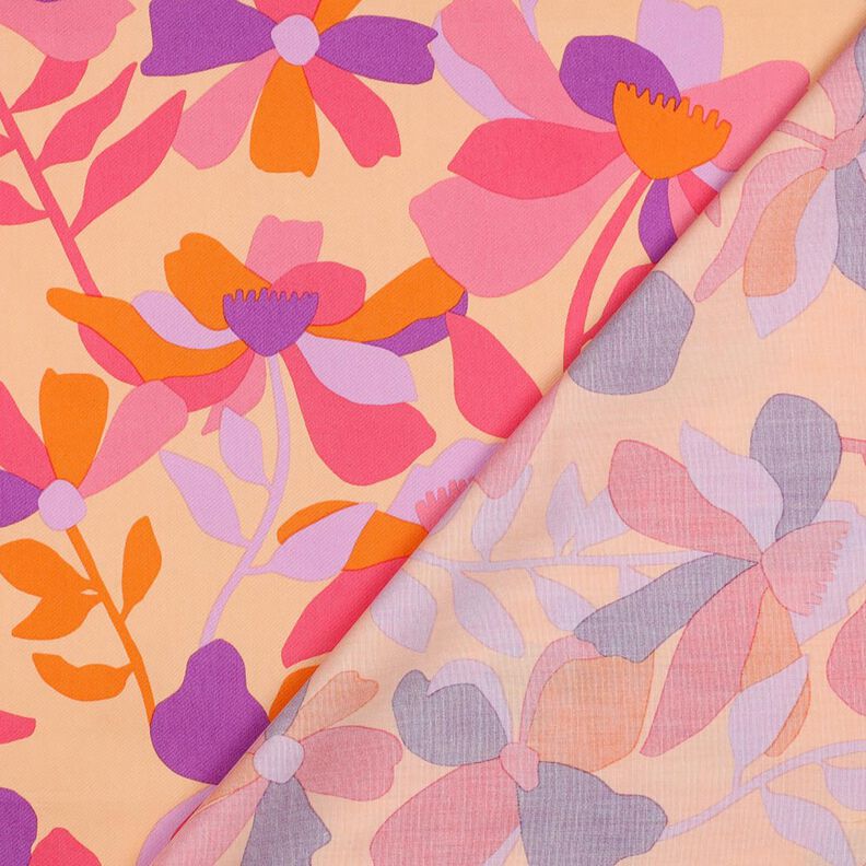 Satin de coton Cloverdale | Nerida Hansen – abricot/rose vif,  image number 4