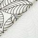 Jersey coton feuilles dessinées – blanc/noir,  thumbnail number 4