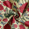 Tissu de décoration Gobelin Pivoines artistiques – beige clair/carmin,  thumbnail number 4