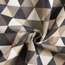 Tissu décoratif Semi-panama Triangles – beige/gris,  thumbnail number 3