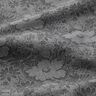 Tissu pour chemise à fleurs – gris/noir,  thumbnail number 2