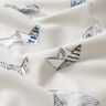 Tissu de décoration Panama Petit bateau – nature/bleu clair,  thumbnail number 2