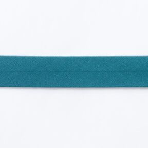 Biais Coton bio [20 mm] – pétrole, 