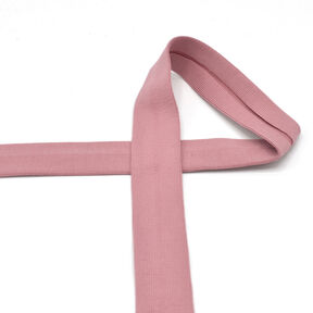 Biais Jersey coton [20 mm] – vieux rose foncé, 