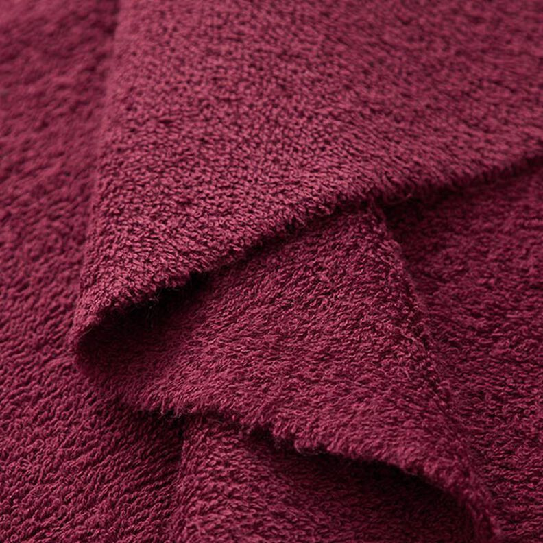 Tissu éponge – rouge bordeaux,  image number 4