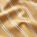 Stretch mélange coton lin rayures – jaune soleil/blanc, 