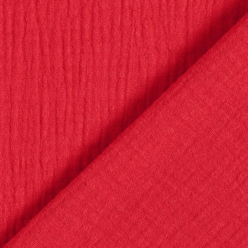 Tissu double gaze de coton – rouge,  image number 4
