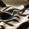 Tissu viscose Feuilles luxuriantes  – amande/noir,  thumbnail number 2