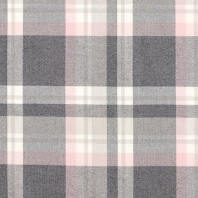 Stretch pour pantalon Tartan – gris schiste/rosé, 
