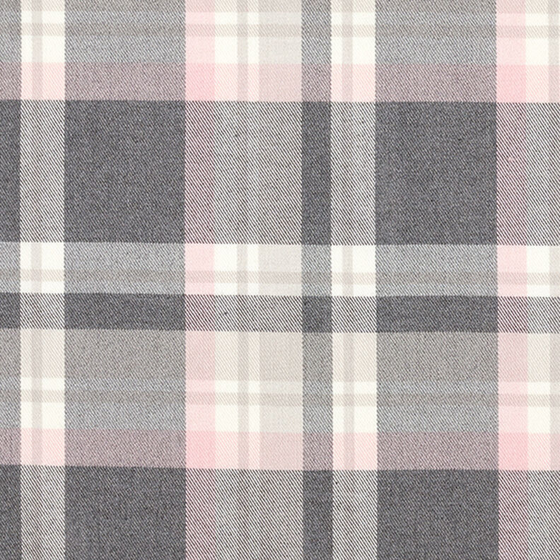 Stretch pour pantalon Tartan – gris schiste/rosé,  image number 1