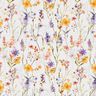 Tissu de décoration Sergé coton Fleurs sauvages – ivoire/lilas,  thumbnail number 1