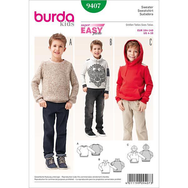 Pull-over, Burda 9407, image number 1