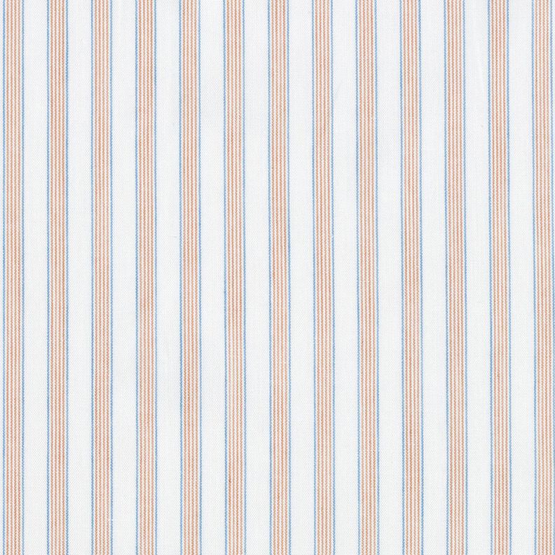 Tissu en coton Rayures bicolores – écru/abricot,  image number 1