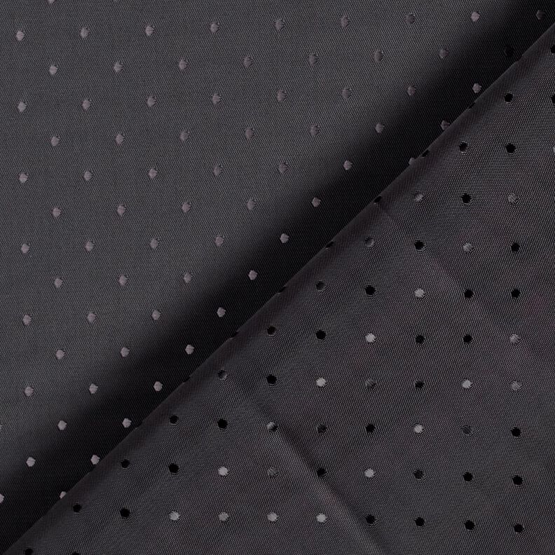 Tissu de doublure Jacquard Pois – bleu nuit,  image number 3