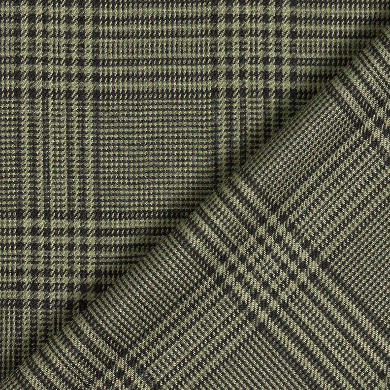 Tissu viscose Prince-de-galles – olive,  image number 5