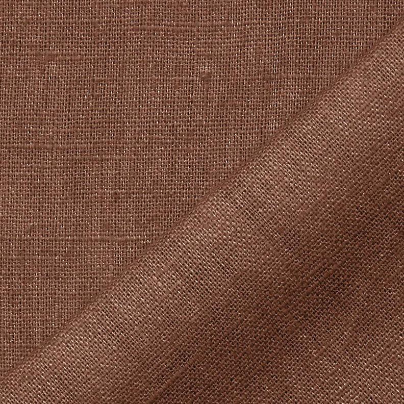 Tissu de lin en ramie mélangée medium – brun-marron,  image number 3