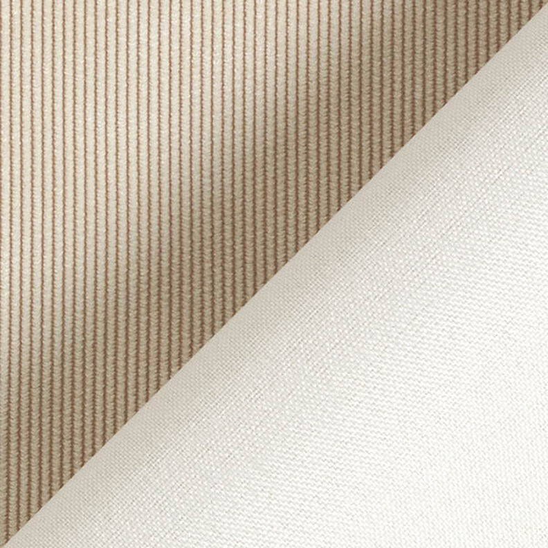 Tissu de revêtement Velours milleraies – beige, image number 3