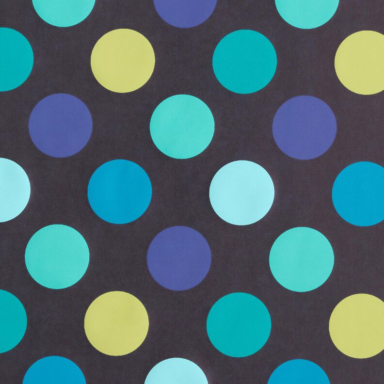 Tissu pour veste de pluie Cercles colorés – bleu nuit,  image number 1
