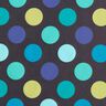 Tissu pour veste de pluie Cercles colorés – bleu nuit,  thumbnail number 1