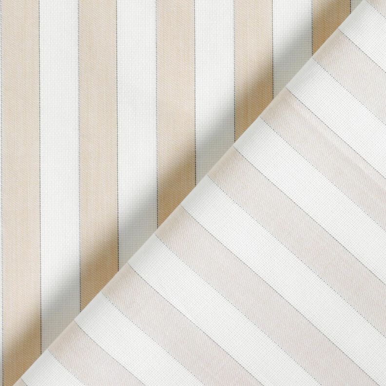 Tissu en coton Rayures – blanc/noix de cajou, image number 4