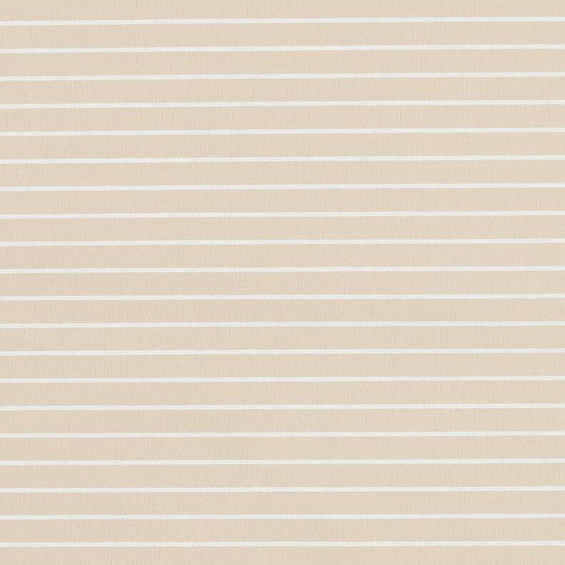Tissu stretch à rayures horizontales élastique longitudinalement – beige,  image number 1