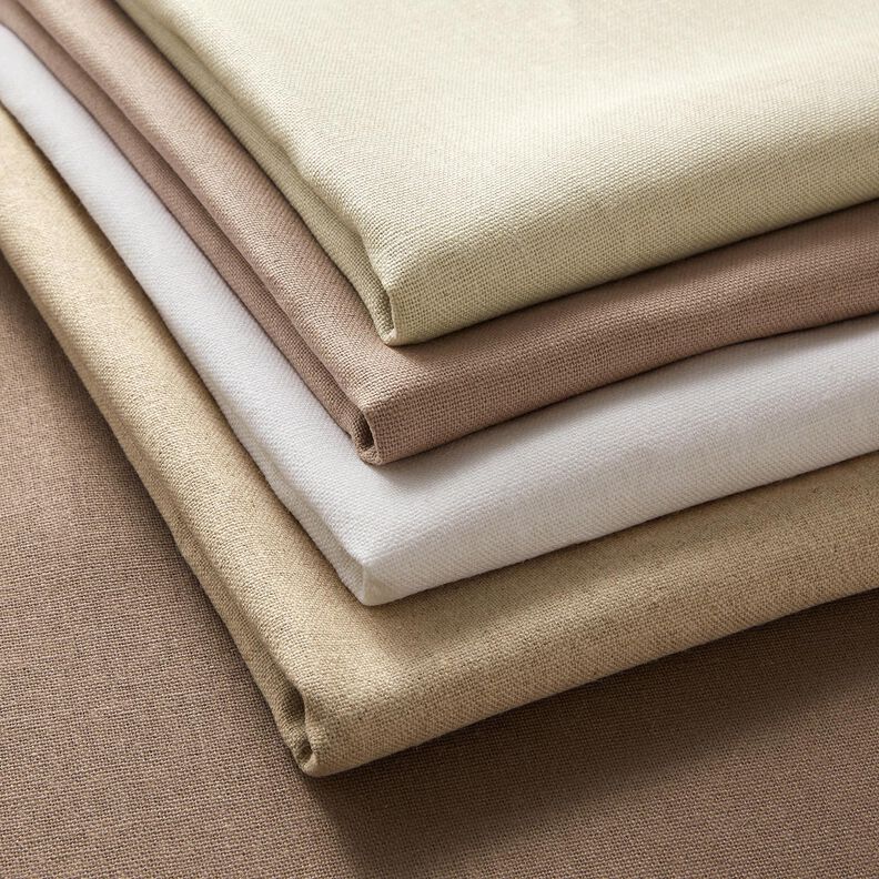 Pur lin lourd Uni – taupe foncé,  image number 4