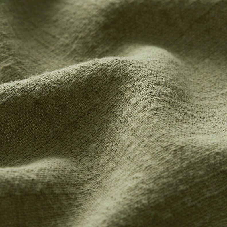 Tissu en coton aspect lin – olive,  image number 2