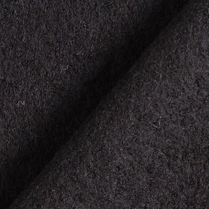 Loden de laine foulé – noir,  image number 3