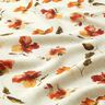 Mélange viscose lin fleurs aquarelles – nature/terre cuite,  thumbnail number 2