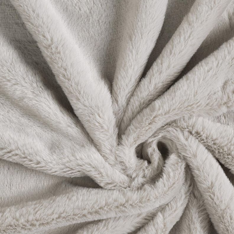 fourrure synthétique de haute qualité monochrome – gris clair,  image number 1