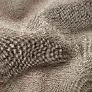 Tissu pour rideaux Voile Ibiza 295 cm – beige foncé, 