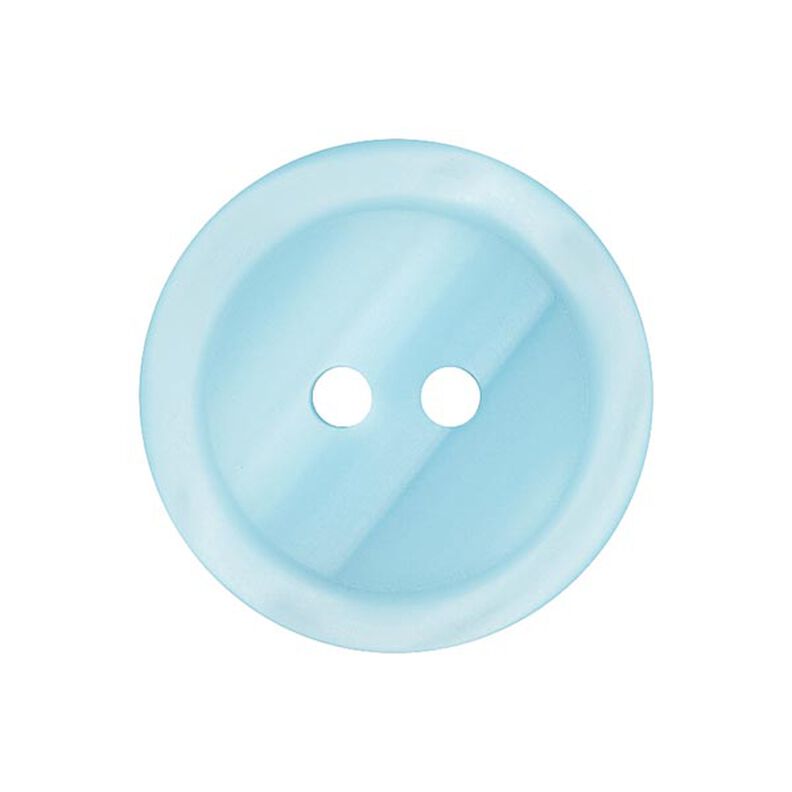 Bouton plastique 2 trous Basic - bleu clair,  image number 1