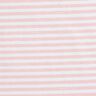 Tissu en coton Cretonne rayures décontractées – rose clair/blanc,  thumbnail number 1