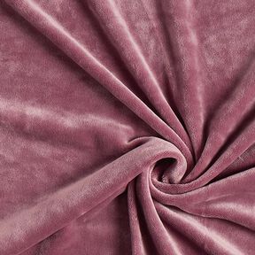 Velours stretch Tissu Nicki – vieux rose, 