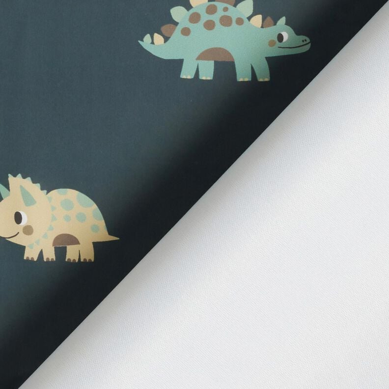 Tissu pour veste de pluie Joyeux dinosaures Impression numérique – granit,  image number 5