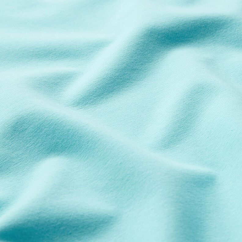 Molleton coton léger uni – bleu glacier, image number 4