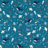 GOTS Popeline coton Monde sous-marin – bleu océan,  thumbnail number 1