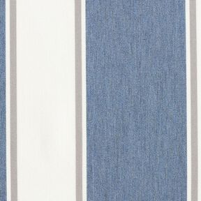 Tissu d’extérieur Canvas Rayures fines – écru/gris bleu, 